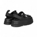 Sandalia Goma 3 Velcros Negro  UGG