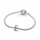 PANDORA PANDORA Clip en Plata de Ley Destellos Azules 791972C01