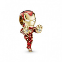 PANDORA Marvel Marvel Charm con un Recubrimiento en Oro de 14K Iron Man los Vengadores de 760268C01