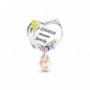 PANDORA Disney Charm en Plata de Ley Ohana Lilo & Stitch de Disney 781682C01