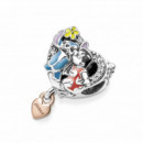 PANDORA Disney Charm en Plata de Ley Ohana Lilo & Stitch de Disney 781682C01