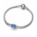 PANDORA Charm en Plata de Ley Logo M Monsters, Inc de Disney Pixar 792753C01