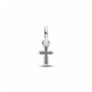 PANDORA Charm Mini Colgante en Plata de Ley Cruz Brillante 793044C01