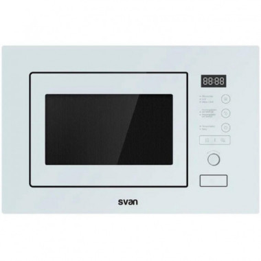 SVAN SMWI2800DGB Microondas con Grill de Integración 20 Litros 800 W Blanco Display Led