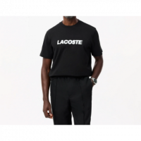 Camiseta LACOSTE Negra Logotipo