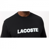 Camiseta LACOSTE Negra Logotipo