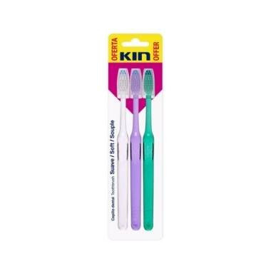 KIN CEPILLO PACK 3 UDS SUAVE