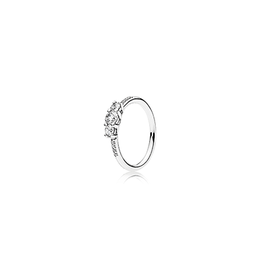 PANDORA Joyería Anillo en Plata de Ley Brillo de Cuento de Hadas 196242CZ