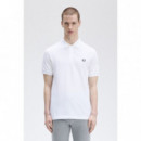 Polos Polo FRED PERRY M6000 Blanco