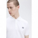 Polos Polo FRED PERRY M6000 Blanco