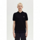 Polos Polo FRED PERRY M6000 Negro