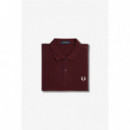 Polos Polo FRED PERRY M6000 Rojo Oscuro / Crudo