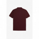 Polos Polo FRED PERRY M6000 Rojo Oscuro / Crudo