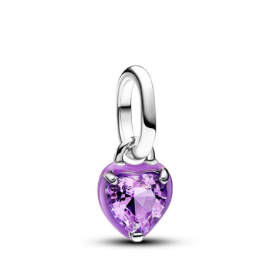 PANDORA Charm Mini Colgante Chakra Corazón Morado​ 793042C04