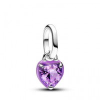 PANDORA Charm Mini Colgante Chakra Corazón Morado​ 793042C04