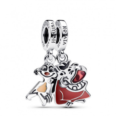 PANDORA Charm Colgante Divisible Timón y Pumba el Rey León de Disney 793357C01