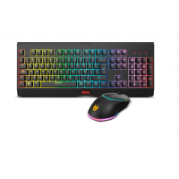 Teclado + Raton Krom Kabala Inalambrico Rgb Negro