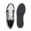 Zapatilla PUMA Rebound V6 Low Negro-blanco