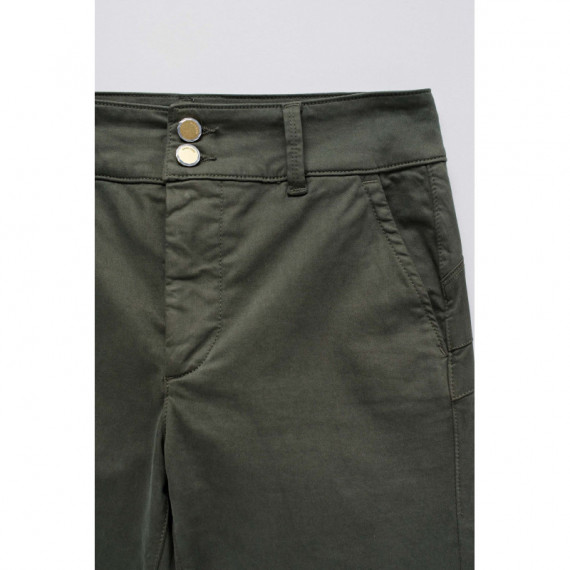 Salsa Jeans Vaqueros Mujer Pantalones SALSA Chinos Secret Push In Cropped Slim Verde