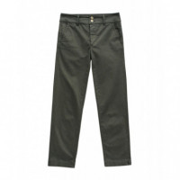 SALSA JEANS Vaqueros Mujer Pantalones Salsa Chinos Secret Push In Cropped Slim Verde