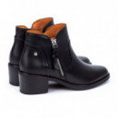 PIKOLINOS Botas con Cremallera y Tacón Medio W2D-8674-BLACK