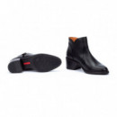 PIKOLINOS Botas con Cremallera y Tacón Medio W2D-8674-BLACK