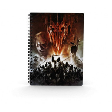 Libreta Ejercito de Mordor 3D  el Señor de los Anillos  SD TOYS MERCHANDISING