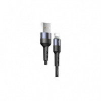 Cable Carga y Datos U26 Lightning 1 Metro Negro USAMS