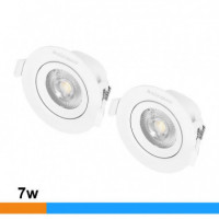 Downlight Led 7W Redondos Luz Fría Regulable Pack 2 Pcs AIRMEC