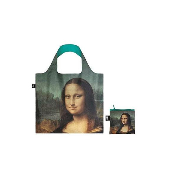 LOQI Lv.mo Bolsa Plegable Forma Leronardo Da Vinci Mona Lisa 50X42CMS/ hasta 20KG de Carga