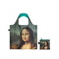 LOQI Lv.mo Bolsa Plegable Forma Leronardo Da Vinci Mona Lisa 50X42CMS/ hasta 20KG de Carga