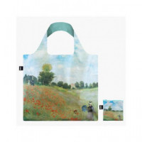 LOQI Mo.wp Bolsa Plegable Claude Monet Wild Poppies 50X42CMS/ hasta 20KG