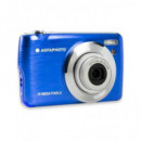 AGFAPHOTO Camara De Fotos Digital DC8200 Azul 18Mp, Full HD Con Tarjeta 16Gb y Funda De Regalo