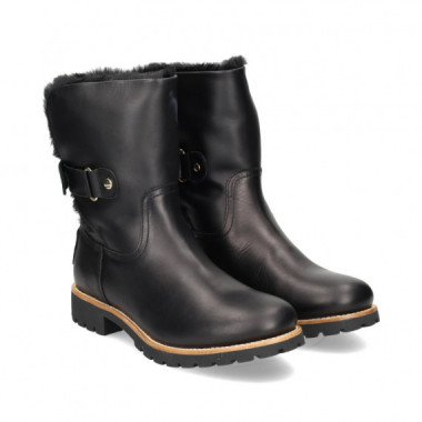 Botin Argolla Napa Negro  PANAMA JACK