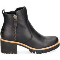 Botin Cremallera Napa Negro  PANAMA JACK