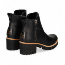 Botin Cremallera Napa Negro  PANAMA JACK