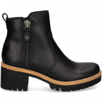 Botin Cremallera Napa Negro  PANAMA JACK