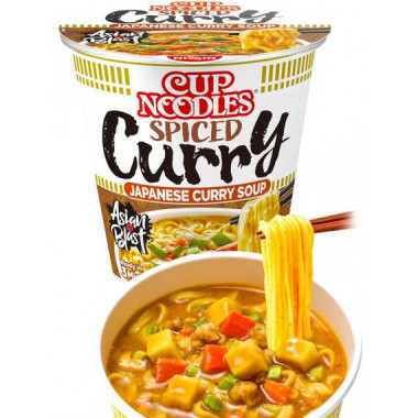 Ramen Nissin Sabor a Curry 67G  JAPON MARKET