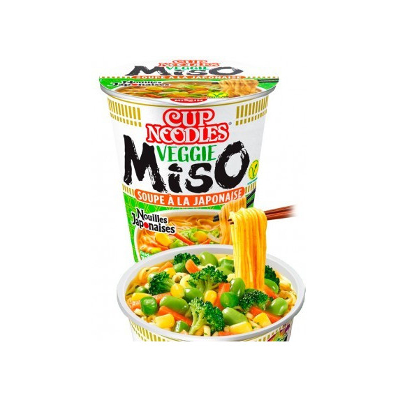 Ramen Nissin Sabor a Miso con Vegetales 67G  JAPON MARKET