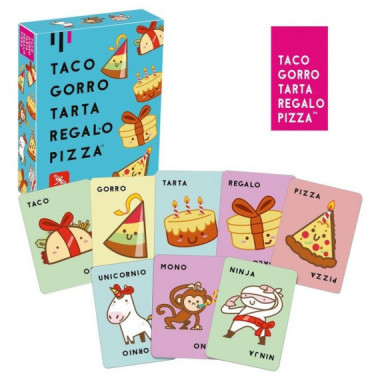 Juego de Mesa Taco Gorro Tarta Regalo Pizza  LÚDILO