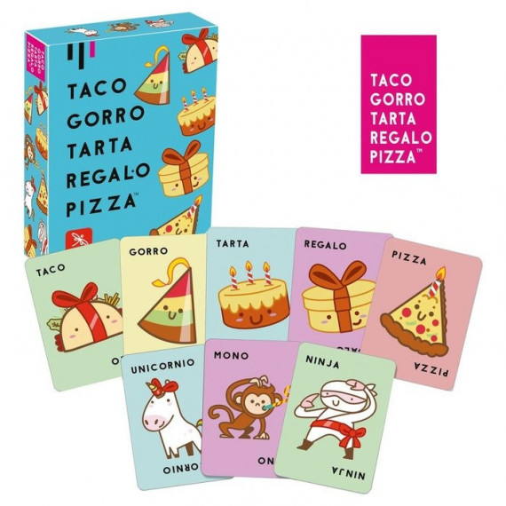 Juego de Mesa Taco Gorro Tarta Regalo Pizza  LÚDILO