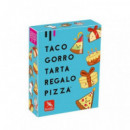 Juego de Mesa Taco Gorro Tarta Regalo Pizza  LÚDILO