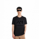 Camiseta ANTONY MORATO Negra Logotipo Frontal