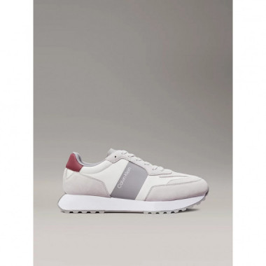 Low Top Lace Up Mix White/apple Butter  CALVIN KLEIN