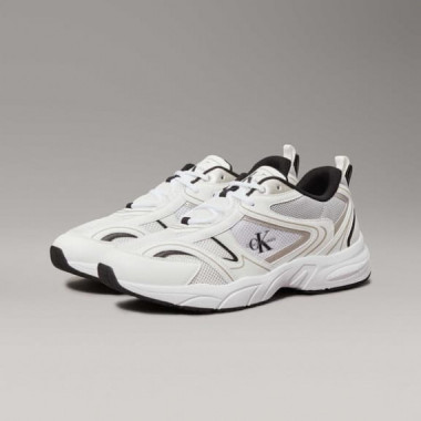 Retro Tennis Mesh Ml Bright White/black  CALVIN KLEIN