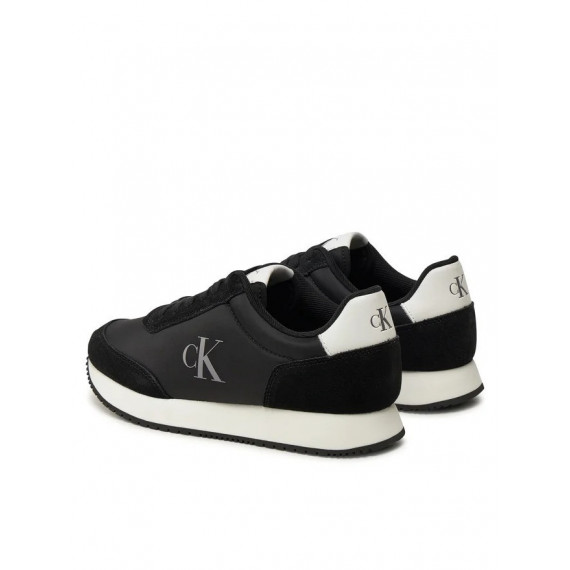 Runner Laceup Low Mg Mix Black/bright Wh  CALVIN KLEIN