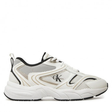 Retro Tennis Mesh Ml Bright White/black  CALVIN KLEIN