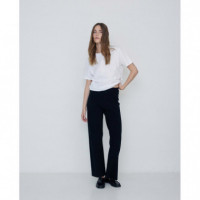 Pantalones Mujer Pantalones YERSE Punto Lavander Negro