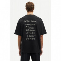 Camisetas Hombre Camiseta SAMSØE Scopenhagen 11725 Copenhagen Black