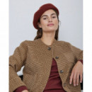 Chaquetas Mujer Chaqueta YERSE Gabrielle Handmade Reversible Ocre